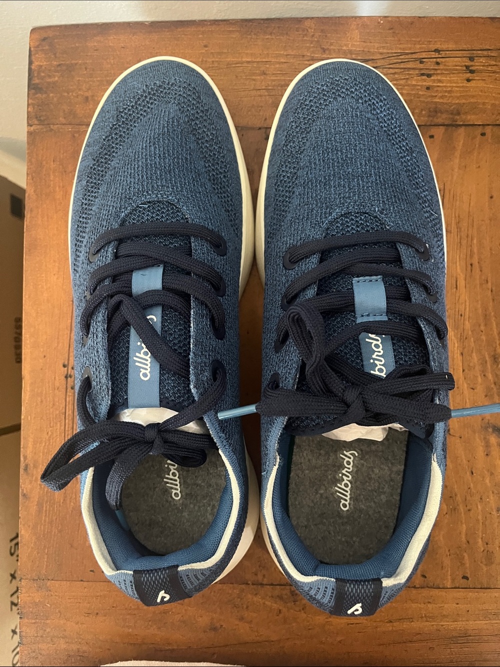 allbirds Men's Blue Wool Tree Runner Sneakers